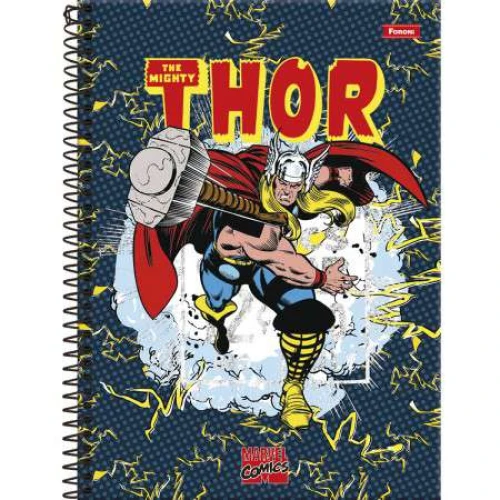 Caderno Universitário 10 matéria Marvel 160 Folhas  Foroni