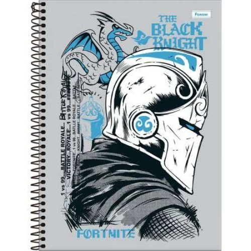 Caderno Universitário 15 matérias Fortnite 240 Folhas  Foroni