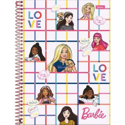 Caderno Universitário Barbie 80 Folhas - Foroni