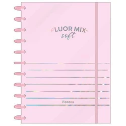 Caderno Tilidisco Fluor Mix Soft 1 matéria 80 Folhas  Foroni