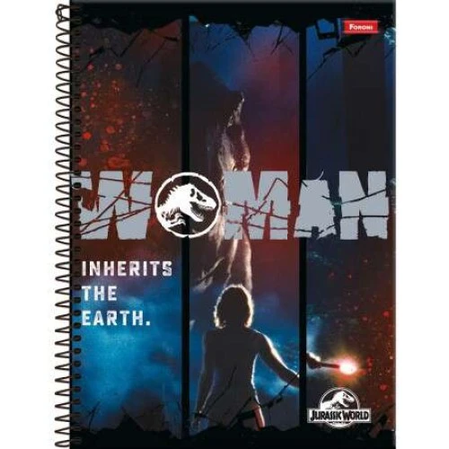 Caderno Universitário Jurassic World - Foroni Caderno Universitário Jurassic World - Foroni