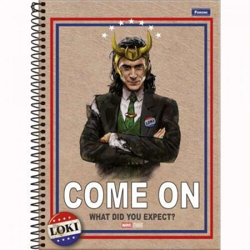 Caderno Universitário Loki 80 Folhas - Foroni Caderno Universitário Loki 80 Folhas - Foroni