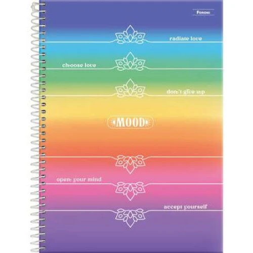 Caderno Universitário Mood 10 matérias 160 Folhas - Foroni