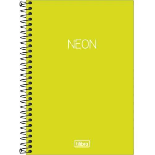 Caderno Universitário Neon Verde Limão - Tilibra