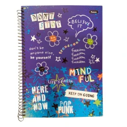 Caderno Universitário Pop Punk 80 Folhas - Foroni