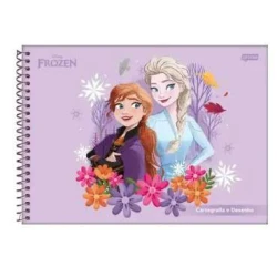 Caderno de Desenho Frozen 80 Folhas - Jandaia