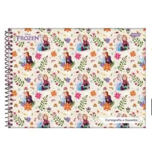 Caderno de Desenho Frozen 80 Folhas - Jandaia