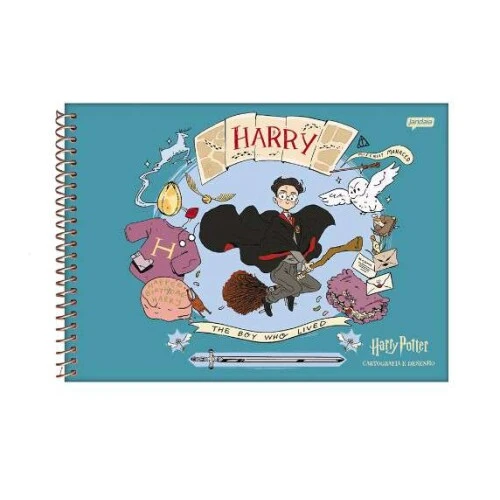 Caderno de Desenho Harry Potter 96 Folhas - Jandaia