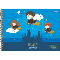 Caderno de Desenho Harry Potter 96 Folhas - Jandaia
