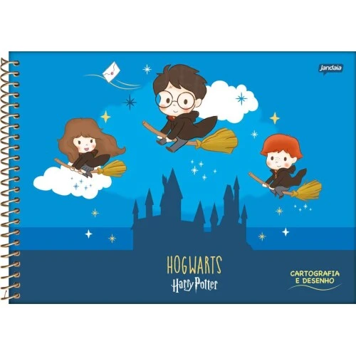 Caderno de Desenho Harry Potter 96 Folhas - Jandaia