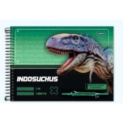 Caderno de Desenho Planeta Dionossauro 80 Folhas - Cadersil