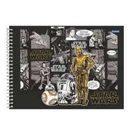 Caderno de Desenho Star Wars 80 Folhas - Jandaia