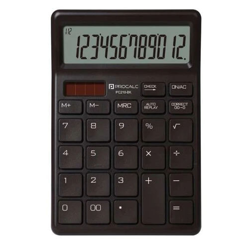 Calculadora PC 210 12 Dígitos Preta - Procalc