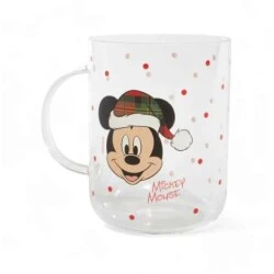 Caneca de Vidro Natalina Mickey Mouse 470ml  Edição Especial 1068303