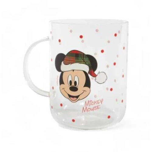Caneca de Vidro Natalina Mickey Mouse 470ml  Edição Especial 1068303