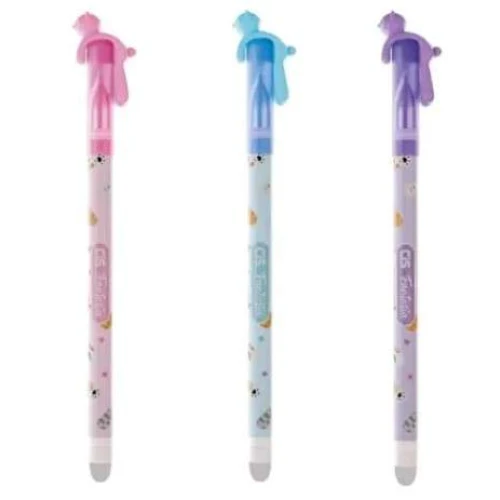 Caneta Apagável Fantasia Gato Azul - Cis Caneta Apagável Fantasia Gato Azul - Cis