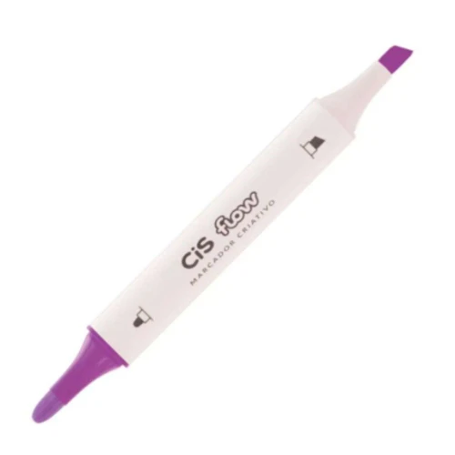Caneta Criativo Duo Graf CIS Flow Roxo N.27