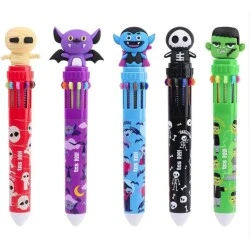 Caneta Esferografica 10 Cores com Topper Sortida - Tris