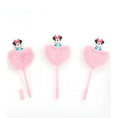 Caneta Esferográfica Coração Pelucia Minnie - Molin