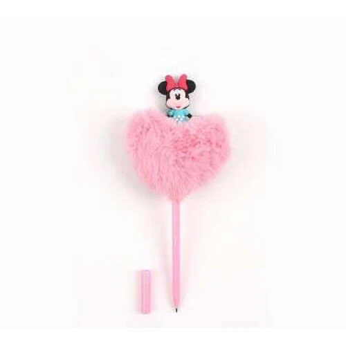 Caneta Esferográfica Coração Pelucia Minnie - Molin