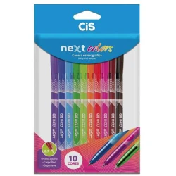 Caneta Esferográfica Next Colors 0.7mm Com 10  Cis