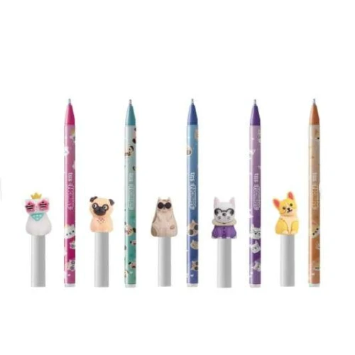 Caneta Esferografica Topper Focinhos 1.0mm Sortida - Tris