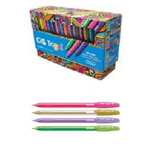 Caneta Gel Cores Sortidas Cis Trigel Cis- 1.0 mm un Caneta Gel Cores Sortidas Cis Trigel Cis- 1.0 mm un