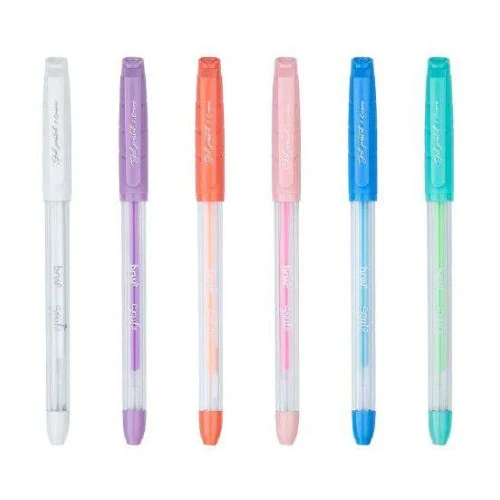 Caneta Gel Cores Sortidas Pastel 1.0mm - BRW