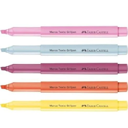 Caneta Marca Texto Faber-Castell Cheirinho com 5 Cores