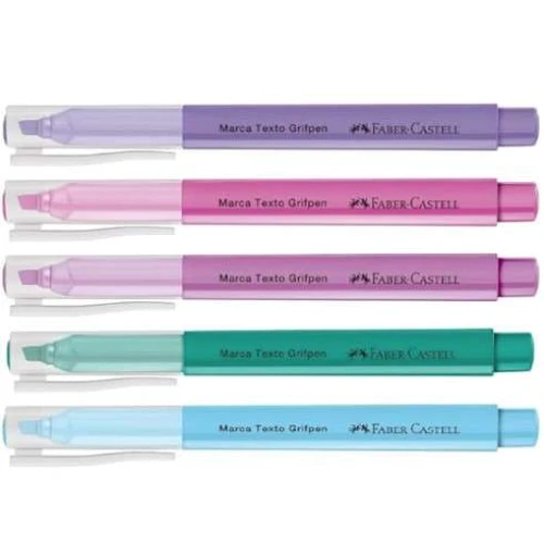 Caneta Marca Texto Faber-Castell Cheirinho com 5 Cores