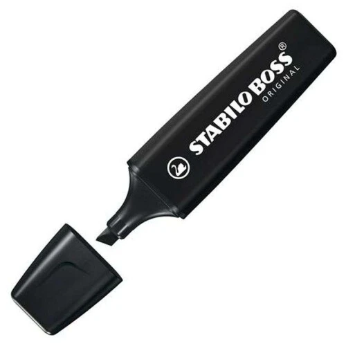 Caneta Marca Texto Preto Nature - Stabilo Boss