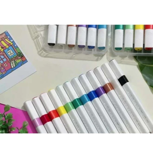 Caneta Marcador Criatic 12 cores Regular Cis Caneta Marcador Criatic 12 cores Regular Cis