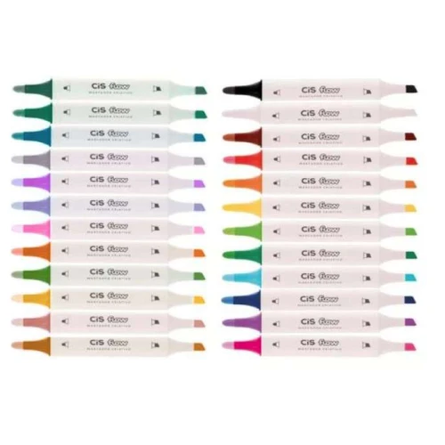 Caneta Marcador Criativo Flow Brush Cis- 24 Cores Caneta Marcador Criativo Flow Brush Cis- 24 Cores