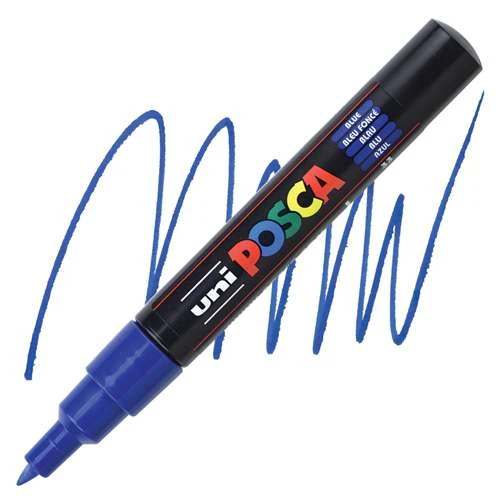 Caneta Posca Uniball Azul Pc-1m Caneta Posca Uniball Azul Pc-1m