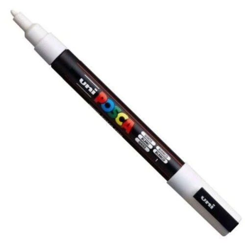 Caneta Posca Uniball Branco Pc-3m