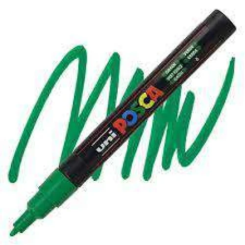 Caneta Posca Uniball Verde Pc-3m