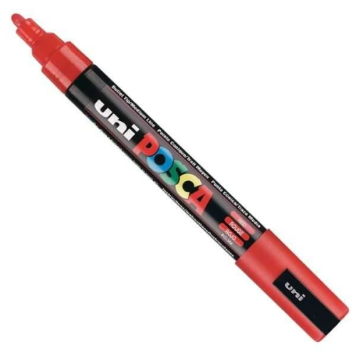 Caneta Posca Uniball Vermelho Pc-5m Caneta Posca Uniball Vermelho Pc-5m