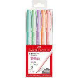 Caneta Stule Pen Pastel Estojo c/5 - Faber Castell