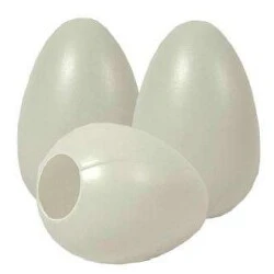 Casquinhas Branca Ovos de Páscoa c/3un - Prodac