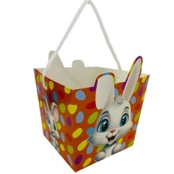 Cesta Cachepo Páscoa 13,5x13,5x11,5 cm - Prodac