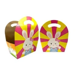 Cesta Coelho Páscoa 20x12x11 cm - Prodac