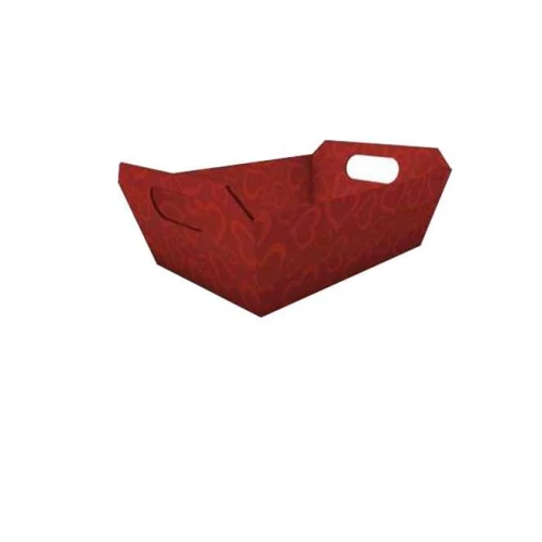 Cesta Corações Vermelha - Da cruz