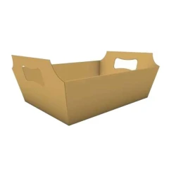 Cesta Lisa Dourada - Da cruz