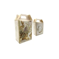 Cesta Maleta de Páscoa 18,5x16x10 cm - Prodac