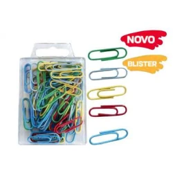 Clips Colorido 28mm Kit Caixa Com 80