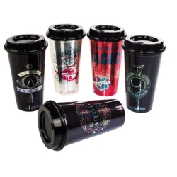 Copo Plastico com Tampa Bico 500ml Harry Potter - Plasútil