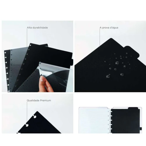 Divisórias Básicas Grande para Caderno Inteligente Kit 4 Folhas CI Divisórias Básicas Grande para Caderno Inteligente Kit 4 Folhas CI