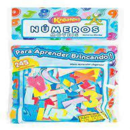 E.V.A Kreateva Jogo Números 245 Peças E.V.A Kreateva Jogo Números 245 Peças