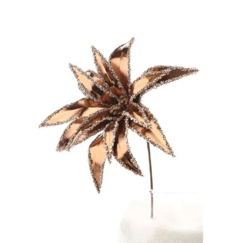 Enfeite Natal Haste Flor Natalina 35,5cm  REF.1092387