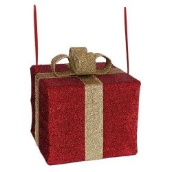 Enfeite de Decoração Caixa Presente 40 cm - Cromus